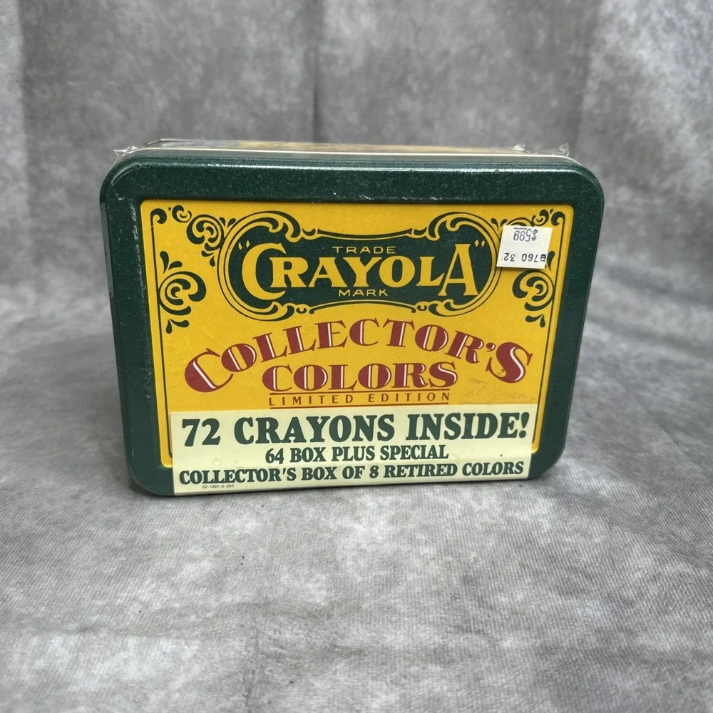 Vtg Opened/New Crayola 1991 Collectors Colors Limited Edition Tin‎ 72 Crayons
